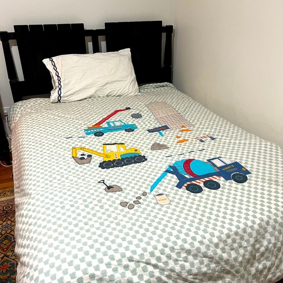 Boys Full/Double Construction Duvet Cover and Shams - Picture 2 of 4